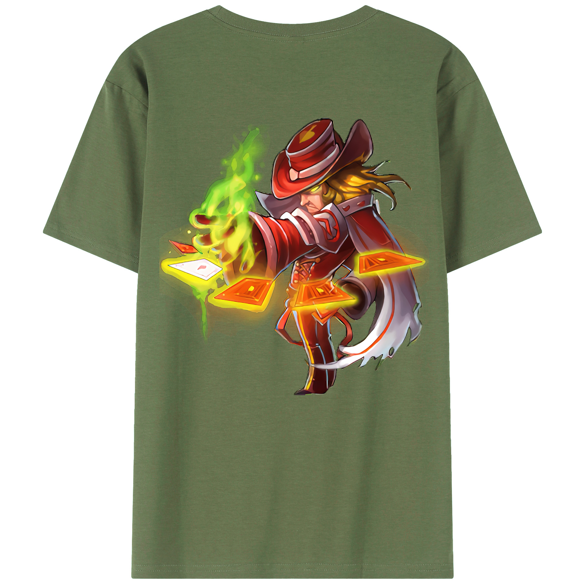 （画像用） リーグ・オブ・レジェンド League of Legends LOL 綿100％ メンズ半袖Tシャツ（バックプリント） 通気性